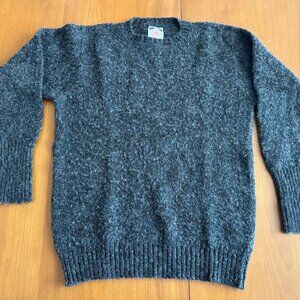 Charcoal Gray J. Press Shaggy Dog Sweater L